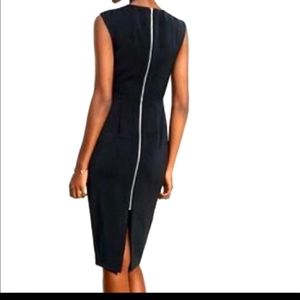 Brand New Express Black Exposed Zipper Dress